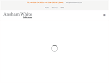 Tablet Screenshot of anshamwhite.com